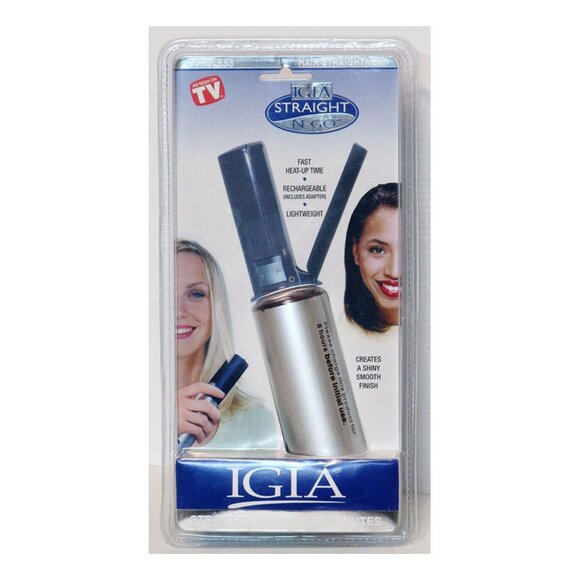 IGIA Straight N-Go Compact Hair Straightener NEW Cordless Rechargeable - Picture 1 of 2